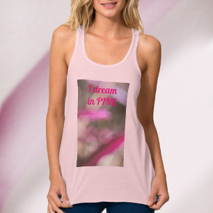 Camiseta Con Tirantes Sueño con Moda boho rosa abstracto