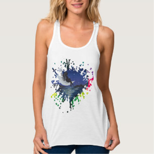 Camiseta Con Tirantes Sueños a la luz de la luna - Arte hecho a mano