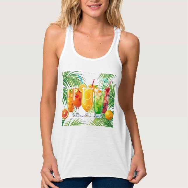 Camiseta Con Tirantes Summer Drinks (Anverso)