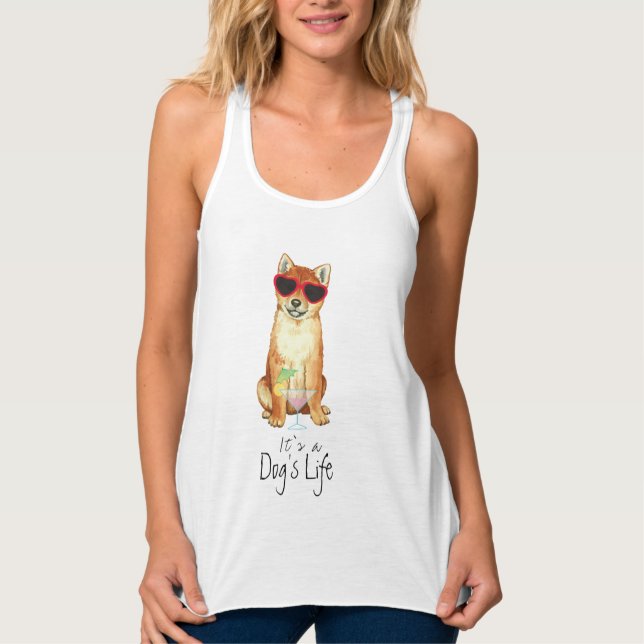 Camiseta Con Tirantes Summer Shiba Inu (Anverso)