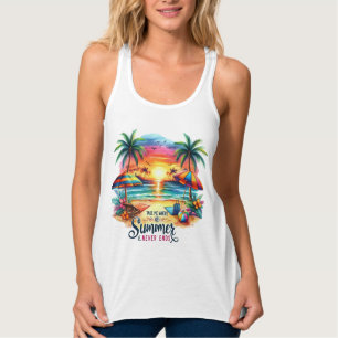 Camiseta Con Tirantes Summer Vibes Brushstrot Beach Sunset-34626 Hoodie