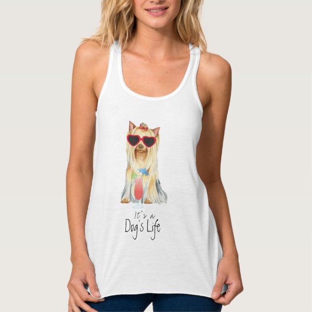 Camiseta Con Tirantes Summer Yorkie (Anverso)