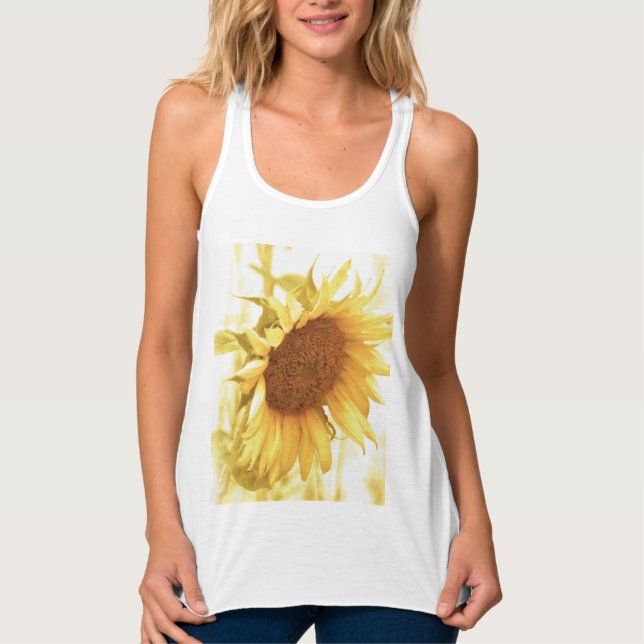 Camiseta Con Tirantes Sunflower in the Light T-shirt or Tank (Anverso)