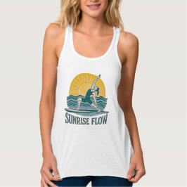 Camiseta Con Tirantes SUP Sunrise Flow Paddleboard Yoga | Graphic Print