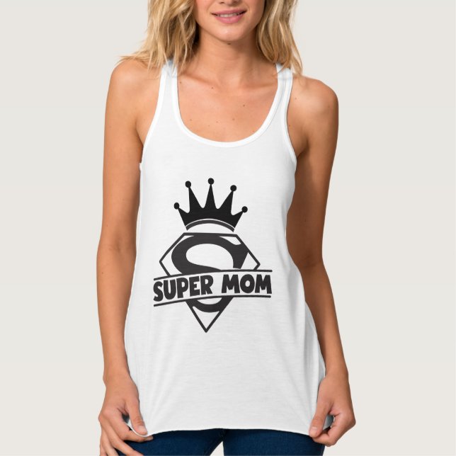 Camiseta Con Tirantes Super mamá (Anverso)