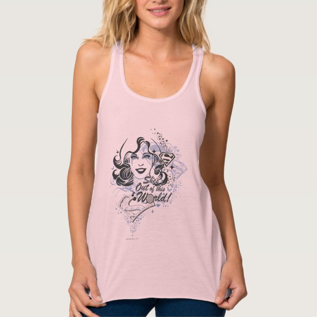 Camiseta Con Tirantes ¡Supergirl está fuera de este mundo! (Anverso)