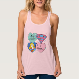 Camiseta Con Tirantes Supergirl fuera de este mundo retro gráfico