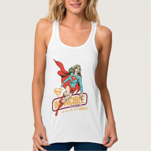 Camiseta Con Tirantes Supergirl invencible retro gráfico