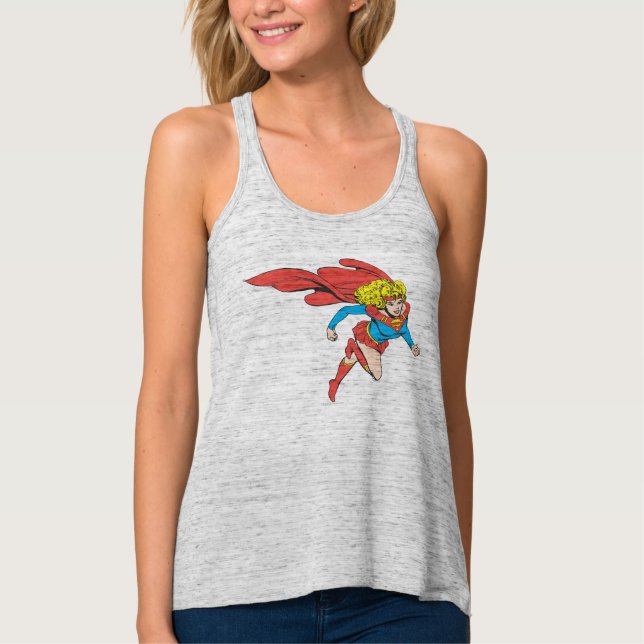 Camiseta Con Tirantes Supergirl Salta a la derecha (Anverso)
