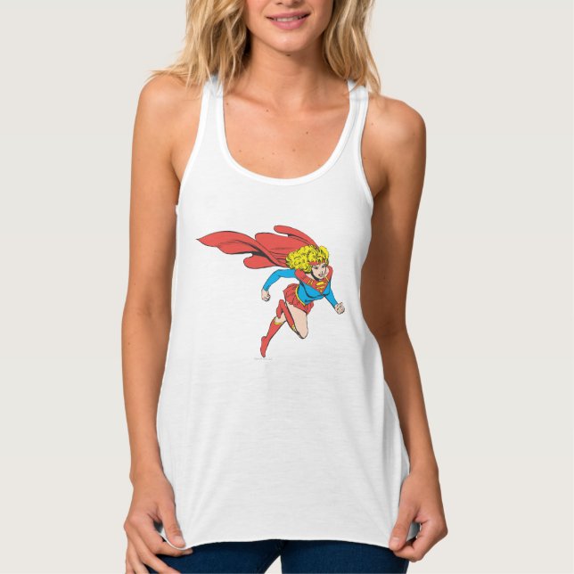 Camiseta Con Tirantes Supergirl Salta a la derecha (Anverso)
