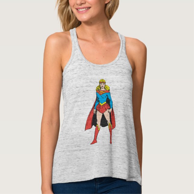 Camiseta Con Tirantes Superigirl Stands (Anverso)