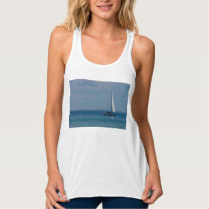Camiseta Con Tirantes Superior del Depósito de Mackinac de Navegación