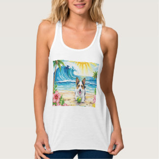 Camiseta Con Tirantes Surfer Dog Tank Top: Fun in the Sun