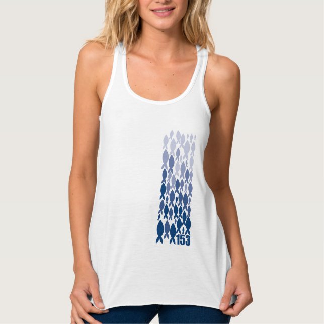 Camiseta Con Tirantes T-shirt chrétien - 153 POISSONS (Anverso)