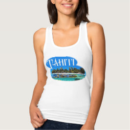 CAMISETA CON TIRANTES TAHITI POR EKLEKTIX, HERMOSA VACACIONES DE ISLAS