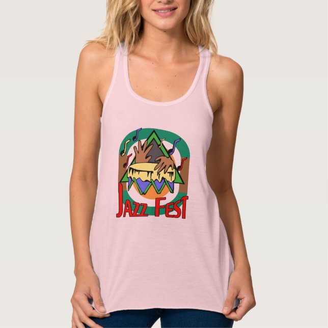 Camiseta Con Tirantes Tambor del Festival de Jazz (Anverso)