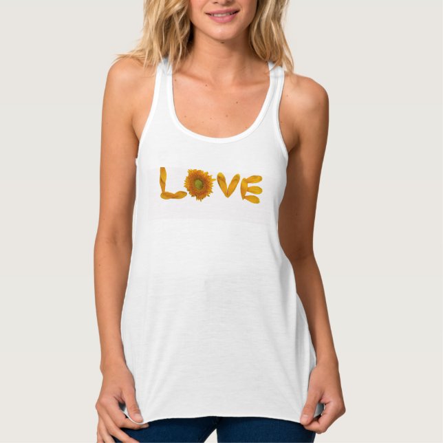 Camiseta Con Tirantes Tank de amor superior (Anverso)