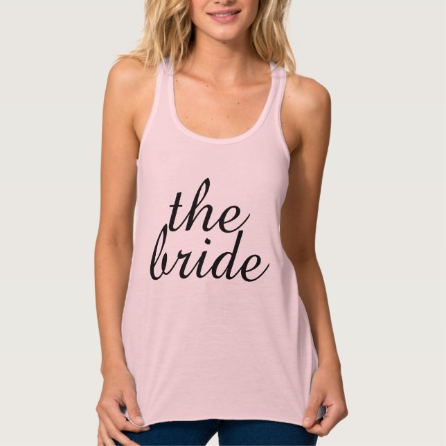 Camiseta Con Tirantes Tank de novia amarilla superior (Anverso)