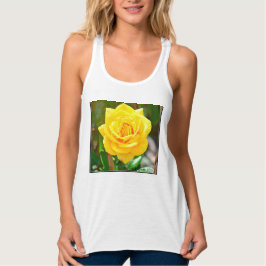 Camiseta Con Tirantes Tank de rosa amarillo superior