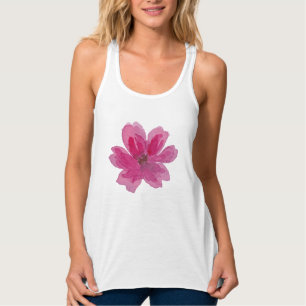 Camiseta Con Tirantes Tank Mínimo Floral Superior