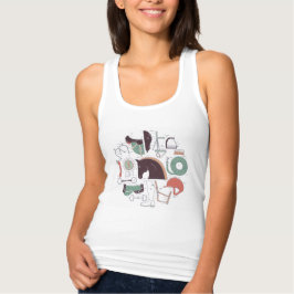Camiseta Con Tirantes Tanque de Necesidades Ecuestres arriba