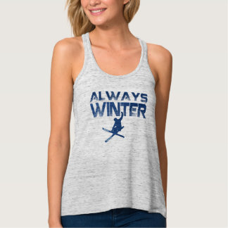 Camiseta Con Tirantes Tanque de peso ligero de adicto a la nieve de las 