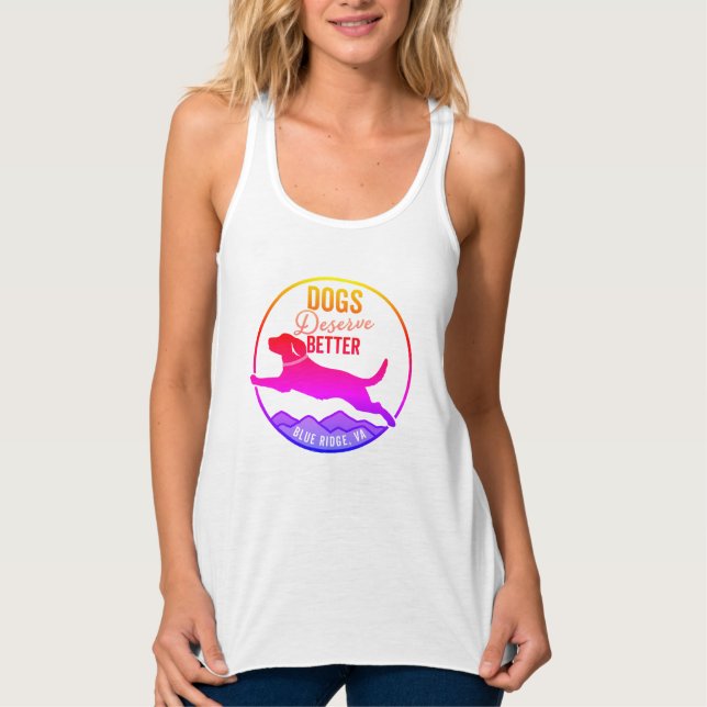Camiseta Con Tirantes Tanque femenino - Logo arcoiris (Anverso)
