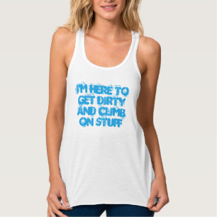 Camiseta Con Tirantes tapa del tanque de carrera de lodo (ensuciarse)