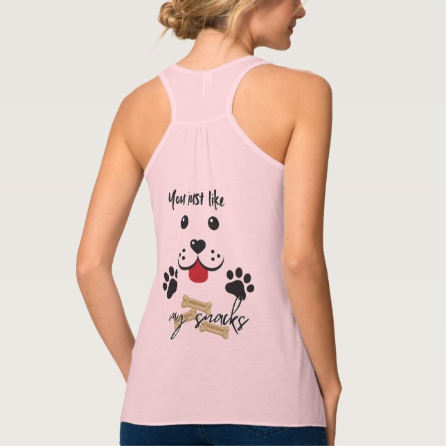 Camiseta Con Tirantes Te gustan mis bocadillos (Reverso)