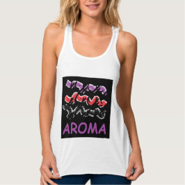 Camiseta Con Tirantes Tema del perfume de la naturaleza aromática