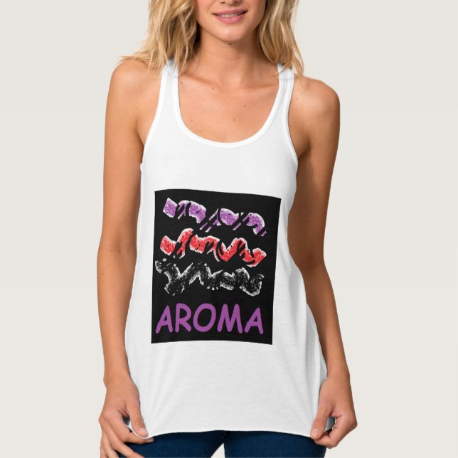 Camiseta Con Tirantes Tema del perfume de la naturaleza aromática (Anverso)