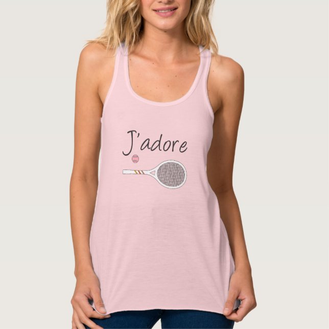 Camiseta Con Tirantes Tenis moderno J'adore (Anverso)