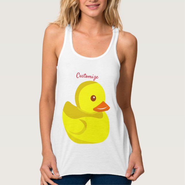 Camiseta Con Tirantes Tentador de pato de goma (Anverso)