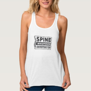 Camiseta Con Tirantes Terapia de quiropráctico por susurros en la colum