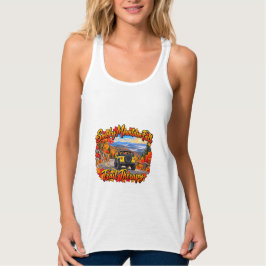 Camiseta Con Tirantes Terapia de Sendero de Otoño en la Montaña Humeante