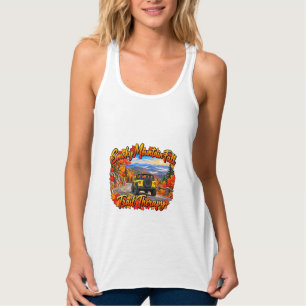 Camiseta Con Tirantes Terapia de Sendero de Otoño en la Montaña Humeante