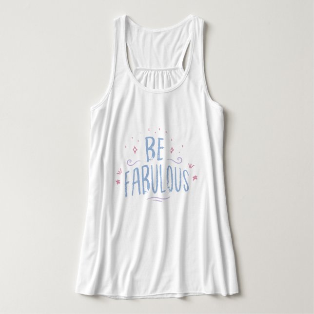 Camiseta Con Tirantes Texto mínimo l lindos e inteligentes dichos l blan (Diseño del anverso)