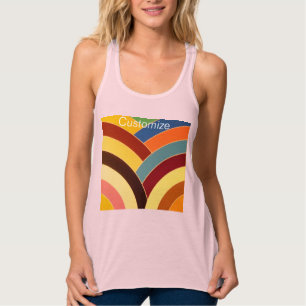 Camiseta Con Tirantes Thunder_Cove de chevron curvo multicolor