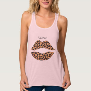 Camiseta Con Tirantes Thunder_Cove de pintalabios de leopardo