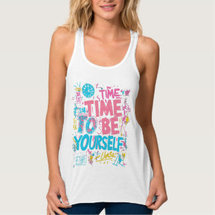 Camiseta Con Tirantes Tiempo De Ser Tú Mismo - Inspiradoras Citas De Gra