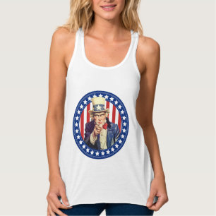 Camiseta Con Tirantes Tío Sam Stars y Stripes