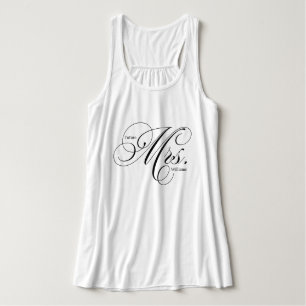 Camiseta Con Tirantes Tipografía de guión elegante "futura señora"