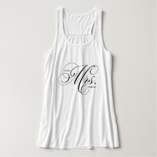 Camiseta Con Tirantes Tipografía de guión elegante "futura señora"
