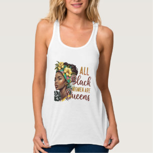 Camiseta Con Tirantes Todas las mujeres negras son reinas