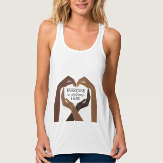 Camiseta Con Tirantes Todos son bienvenidos aquí - Unidad y Diversidad