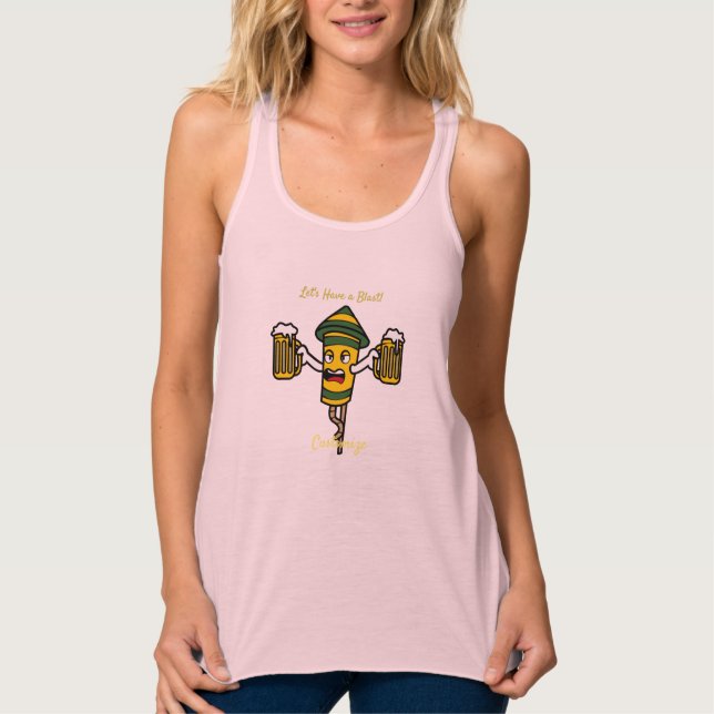 Camiseta Con Tirantes Tomemos una espuma de espanto (Anverso)