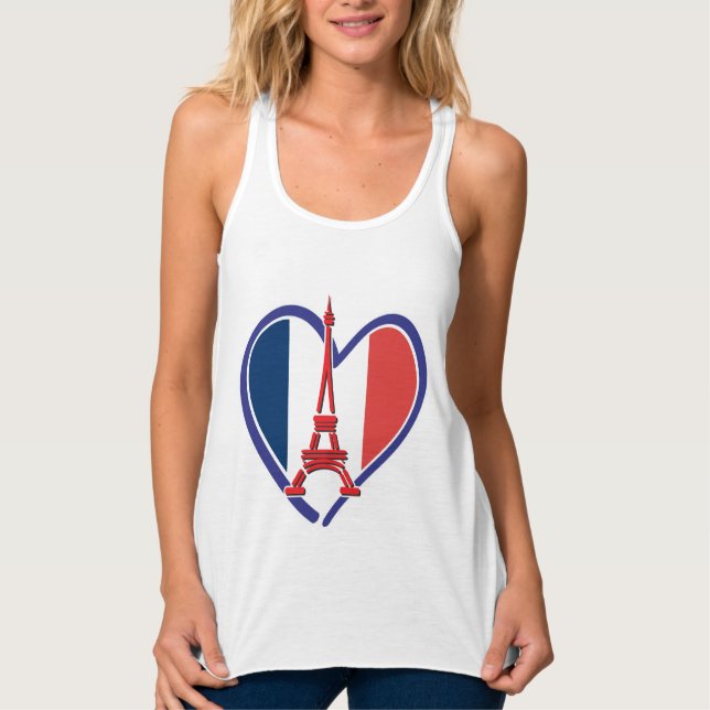 Camiseta Con Tirantes Torre Eiffel (Anverso)