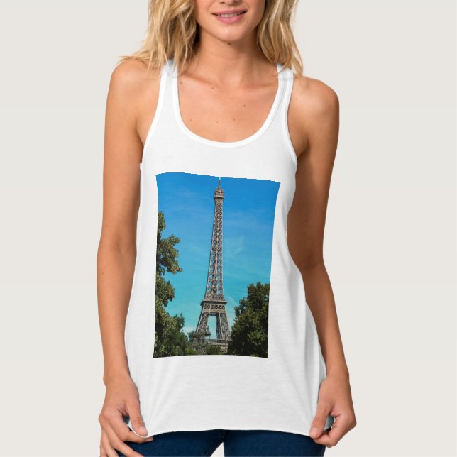 Camiseta Con Tirantes Torre Eiffel, París (Anverso)