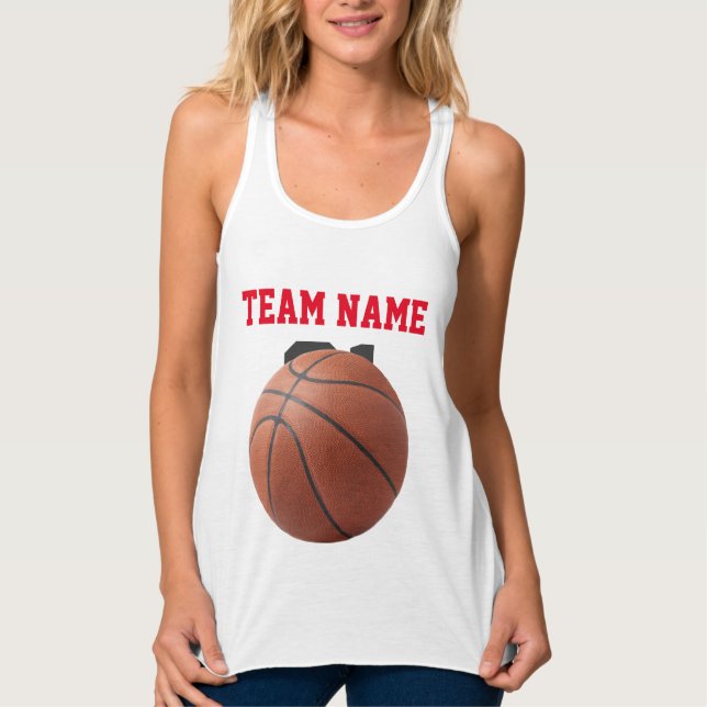Camiseta Con Tirantes Traje de Halloween del baloncesto del embarazo (Anverso)