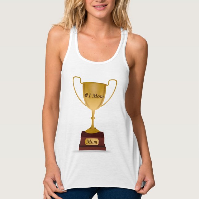 Camiseta Con Tirantes Trofeo de mamá #1 (Anverso)